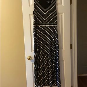 Striped maxi dress NWT